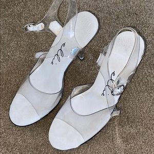 Ellie brook clear 4.5 in competition heels